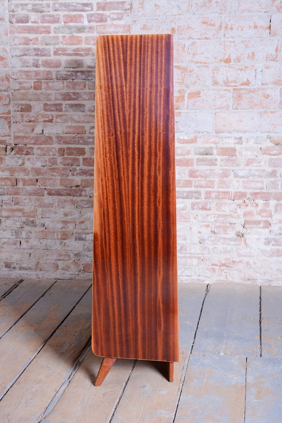 Originale Mid-Century-Vitrine von Nový Domov, Mahagoni, tschechisch, 1950er Jahre – Glass, Wood (photo 8 of 16)