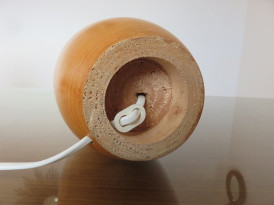 Lampe aus Massivulme, Frankreich, 1980 – Tischlampen, Holz (photo 6 of 9)
