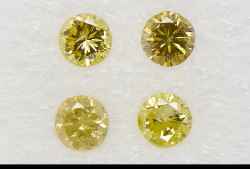 4 diamonds 0.96 carat with certificate