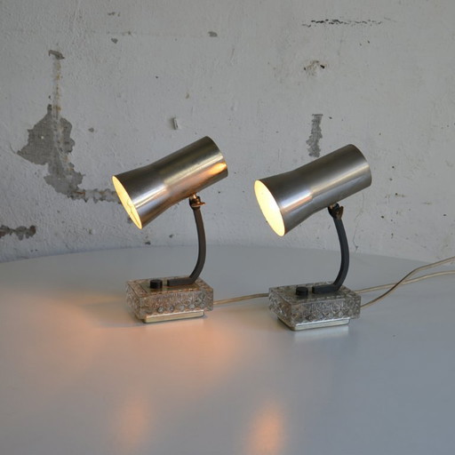 2x post modern bedside lights