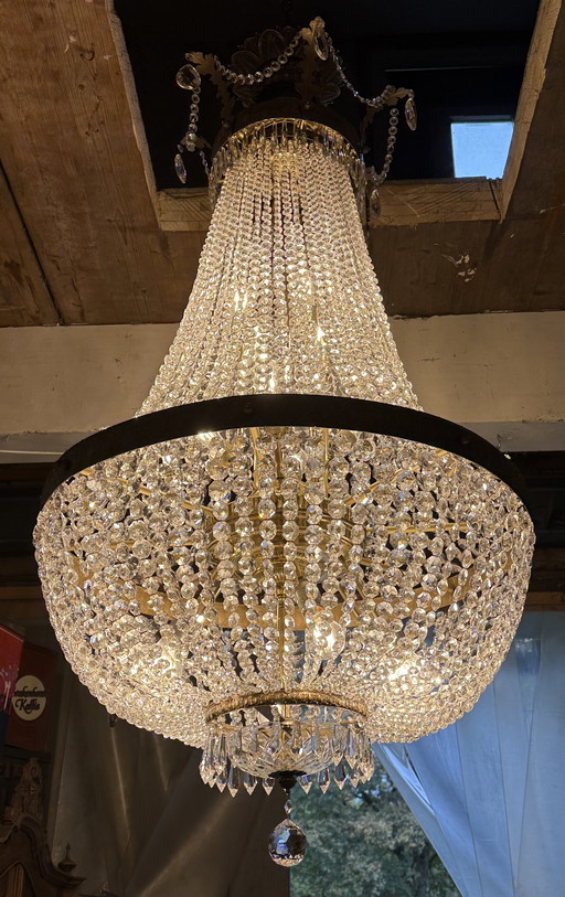 Monumental antique chandelier 170 x 90