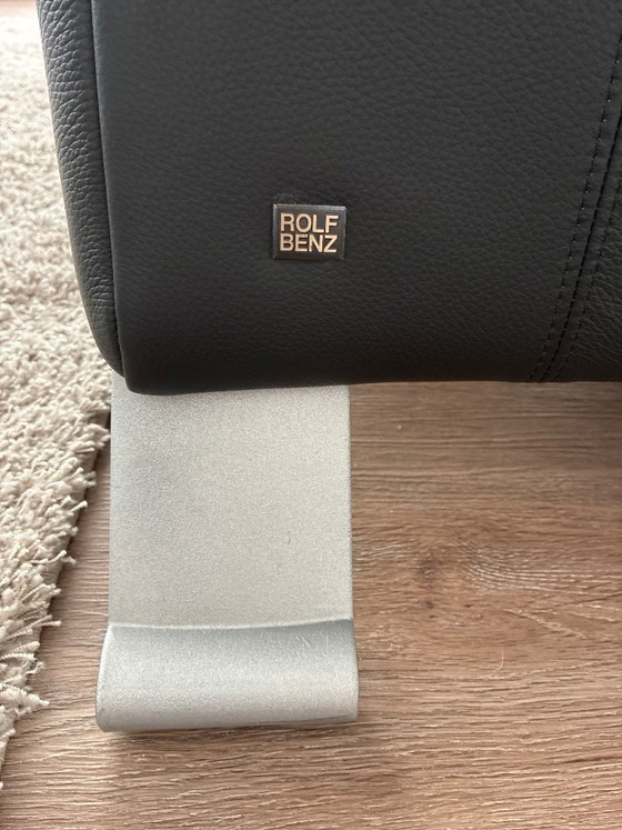 Rolf Benz 322 Ledersofa schwarz 2,5 Sitzer – 2 Sitzer Sofas, Leather (photo 4 of 5)