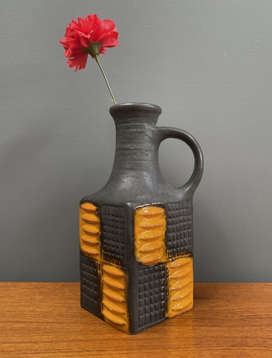 Image 1 of Jarrón marrón y naranja de Carstens modelo 7444-25 West Germany Pottery