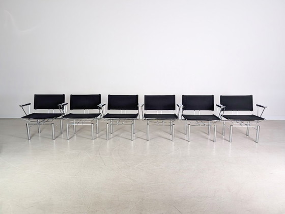 Image 1 of Lot de 6 fauteuils Kusch & Co Hans Ullrich Bitsch série 8600 noir