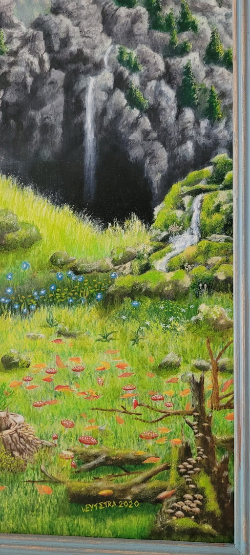 Oil painting "Switzerland"