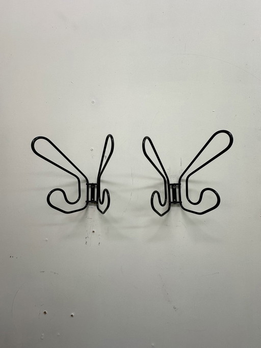 Juego de 2 ganchos vintage de Ikea en color negro