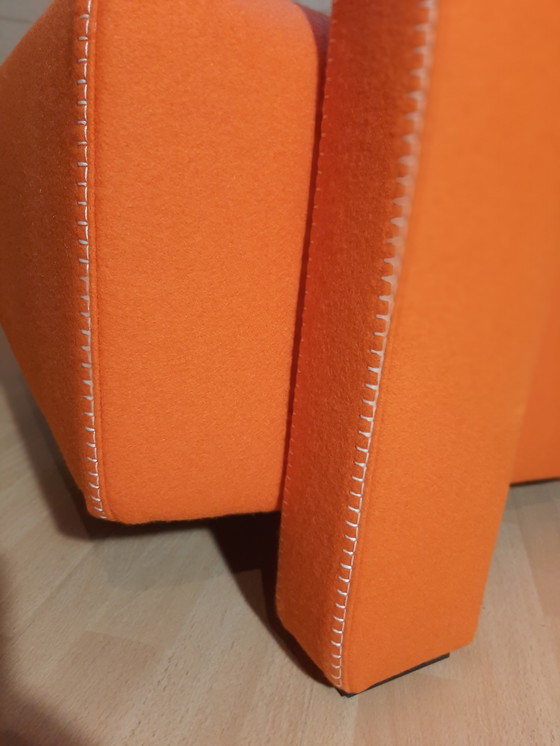 Image 1 of Cassina Utrecht 637 Nuovo mai usato in panno di lana Ruggine arancione (Serie 13L) Punto cavallo