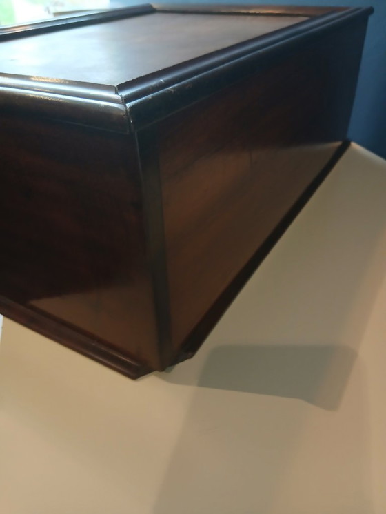 Image 1 of Cassettiera con 2 cassetti in legno di mogano