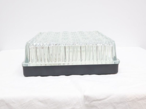 Plafoniera vintage / vetro metallo / quadrata / grande – Plafoniere (photo 4 of 5)
