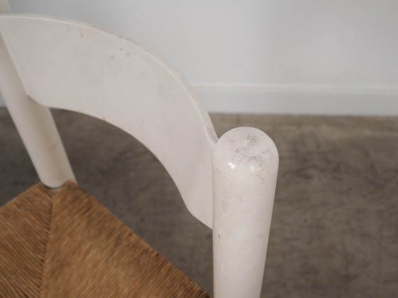 Image 1 of Conjunto de cuatro sillas de madera de haya, diseño italiano, década de 1980, fabricadas en Italia.