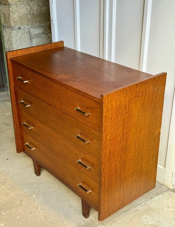 Kommode im Mid-Century-Stil, Kommoden, Holz, Metall, Mid Century Modern (Foto 5 von 16)