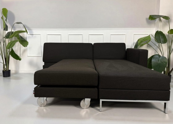 Image 1 of Brühl Fourtwo Sofa + Hocker Stoff Schlafsofa Four Two Braun