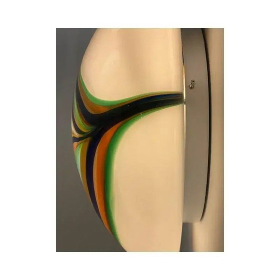 Image 1 of Apliques de pared de cristal de Murano blanco de Simoeng – Juego de dos unidades