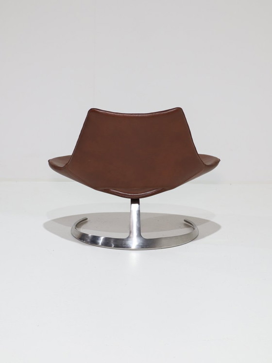 Scimitar Chair IS63 Fabricius and Kastholm Ivan Schlechter – Fabricius en Kastholm, Armchairs, Metal, Leather (photo 7 of 15)