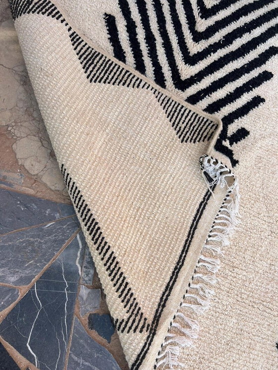Handgemaakt Berberkleed, zwart-wit, 2/3 m – Ahrend, Vloerkleden en tapijten, Wool (photo 9 of 9)