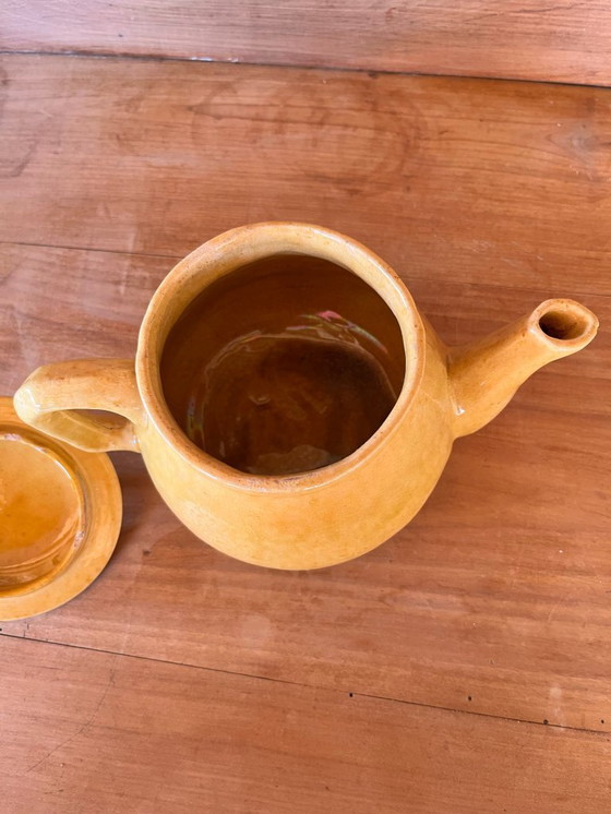 Image 1 of Service à café ocre signé G. Platon Vallauris