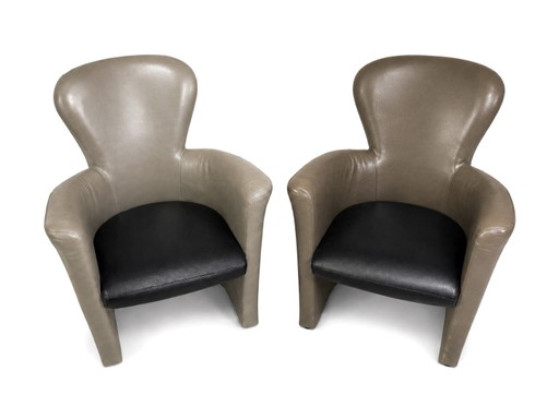 2x Leolux Amphora fauteuils