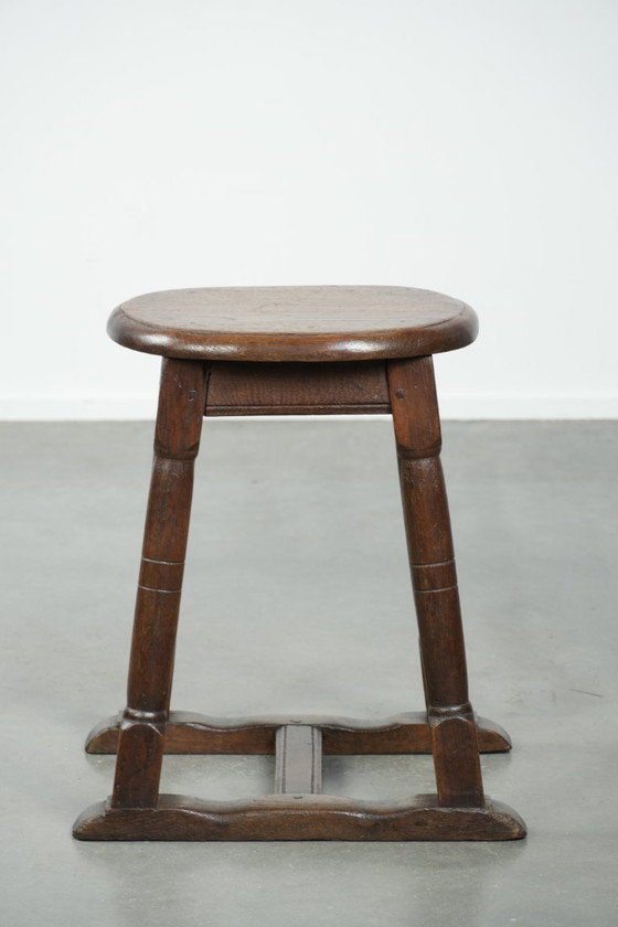 Image 1 of Taburete especial antiguo de roble holandés