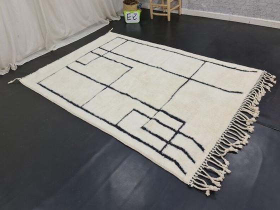 Alfombra de lana natural tejida a mano, de elaboración tradicional, tamaño 250 x 150 cm. – Aime Té, Wool (photo 6 of 10)