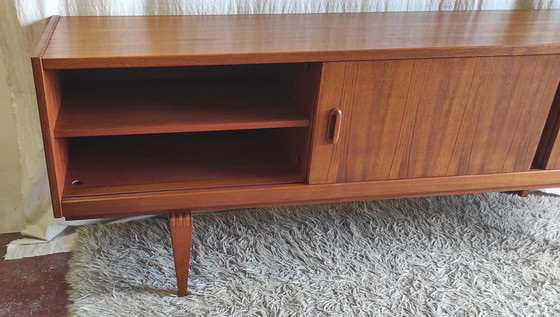Image 1 of Dressoir van teakhout in Scandinavische stijl - Arnø meubels - jaren 1950/60
