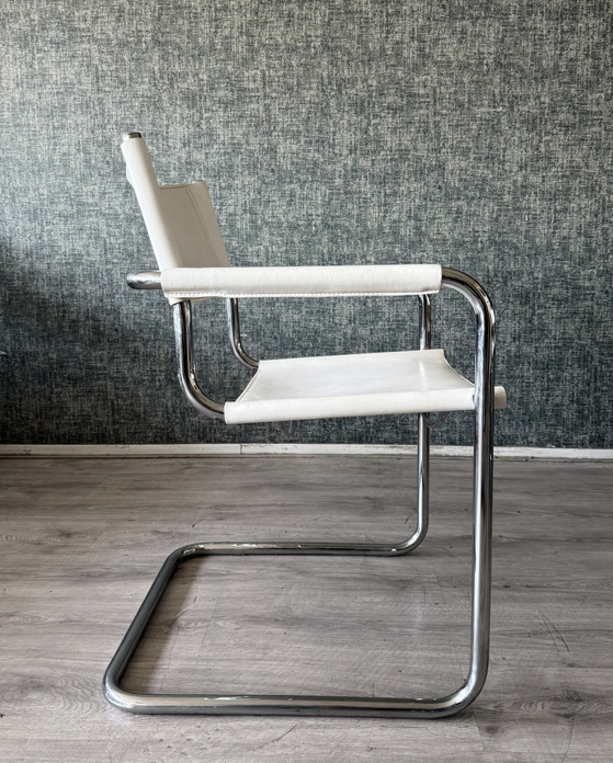 Image 1 of 6x Vintage Mart Stam S34 Chairs by Linea Veam, Italy, ca80s