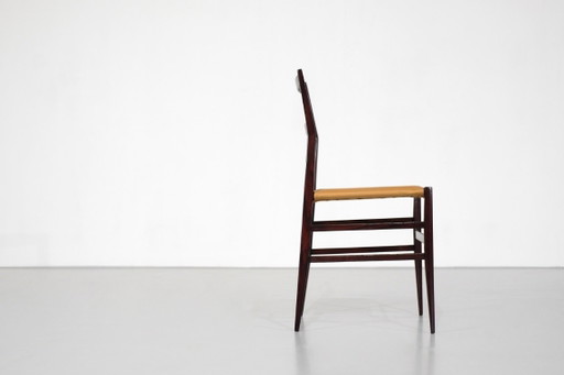 Stuhl „Superleggera“ aus Holz, entworfen von Gio Ponti für Cassina, Italien, 1957.