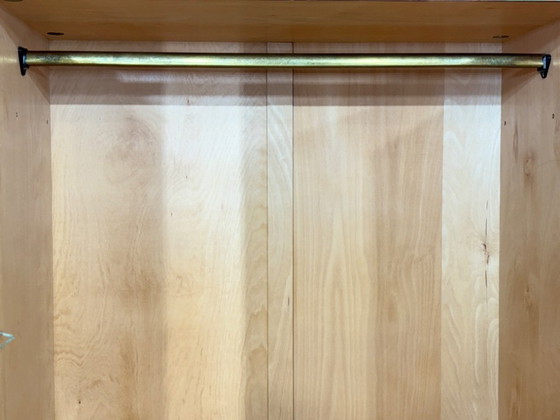 Image 1 of Vintage kledingkast met twee deuren, houten kast, slaapkamerkast