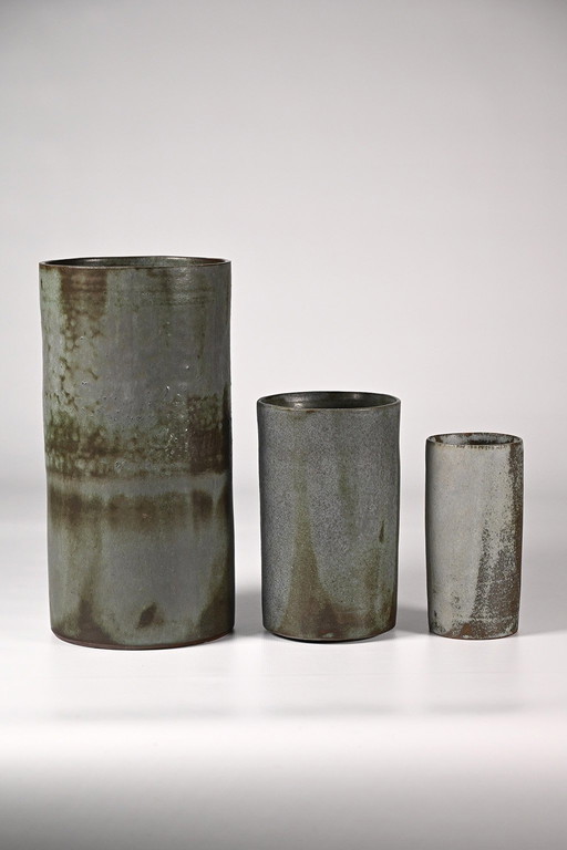 Ensemble de vases cylindriques Studio Keramik