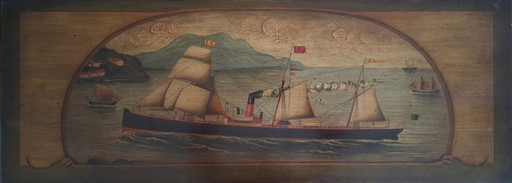 Decorazione murale marittima/Dipinto di nave a bordo