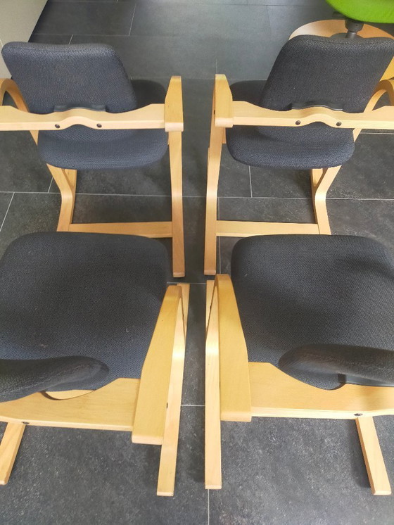 Image 1 of 4 sedie da pranzo Stokke Actulum, ben conservate