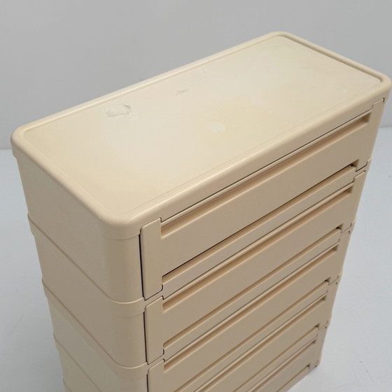 Image 1 of White Chest of Drawers Model 4964 by Olaf Von Bohr for Kartell, 1970s