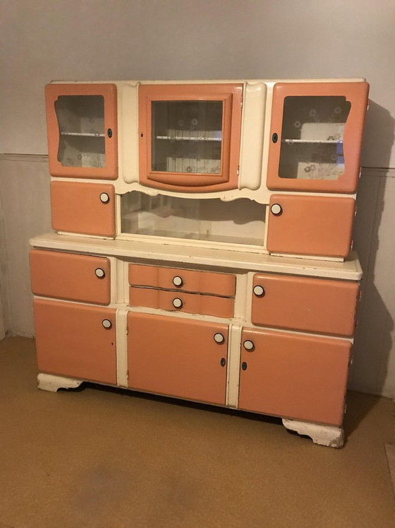 Art Deco Hungarian Buffet Cupboard, 1930 – Sideboard, Glass (photo 4 of 11)