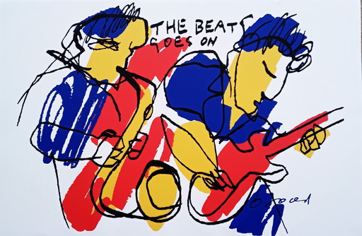 Herman Brood --The Beat Goes On (Sur toile)