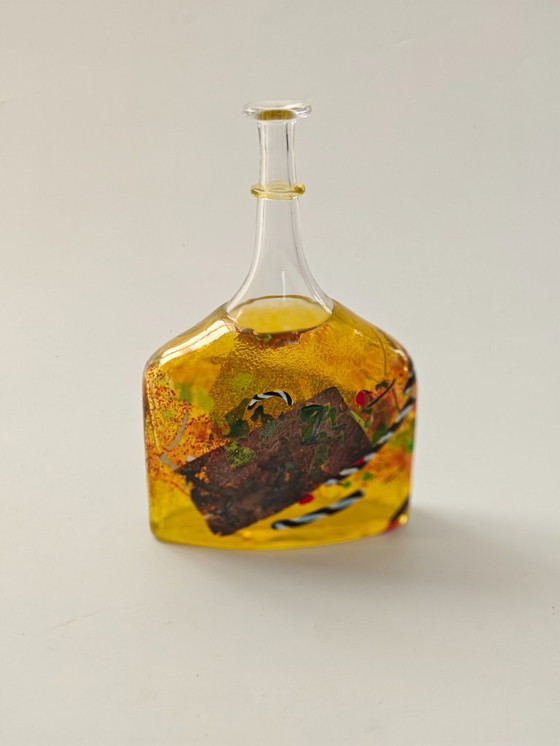 Image 1 of Yellow Vase by Bertil Vallien for Kosta Boda Type Satelitte