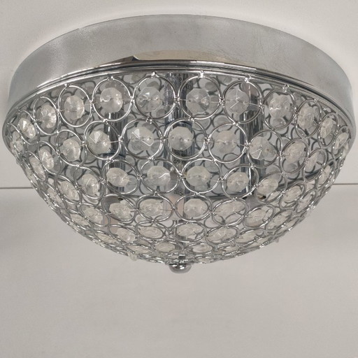 Retro transparante plafonnière halogeenverlichting (grote variant).