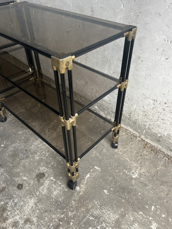 Image 1 of Table d'appoint / chariot de bar vintage des années 1980