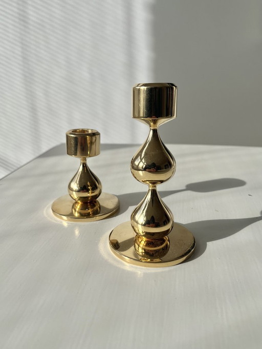 Bougeoir, plaqué or 24 carats – série « Hamlet » d'Asmussen Danmark