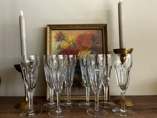 Val Saint Lambert 8 Pieces – glazen karaffen, Crystal, Glass