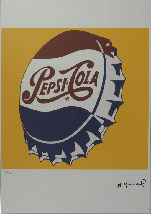 After Andy Warhol, Pepsi-Cola, 1980s, Lithograph – lithos zeefdrukken, Paper