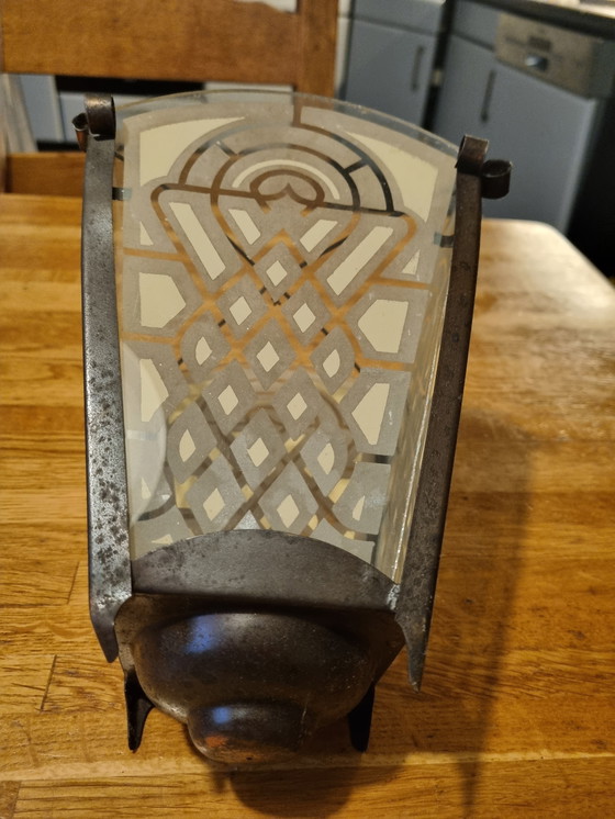 Image 1 of Art-Deco-Flurlampe aus dem Jahr 1905