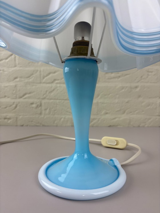 Image 1 of Lampe de table vintage Murano Fazzoletto – 1970