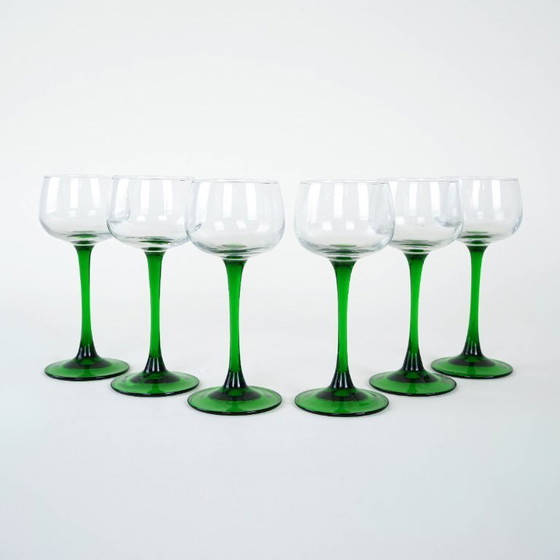 Image 1 of Set di bicchieri da vino, design italiano, anni '70, produzione: Italia