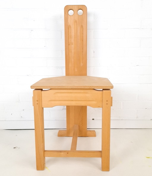 Silla modernista constructivista vintage de la década de 1970.