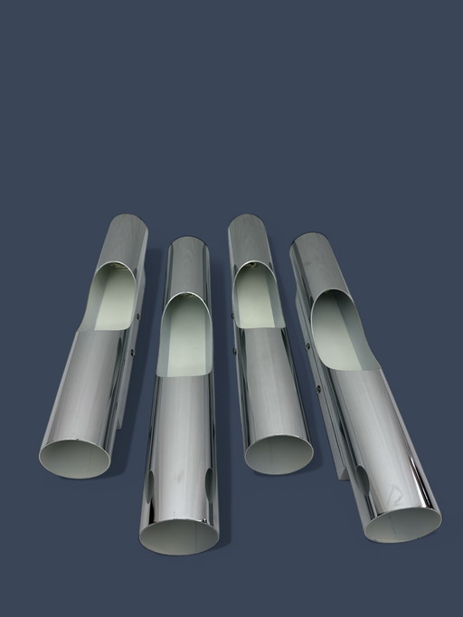 4x Linea Verdace - Applique - Tubetto - Chrome