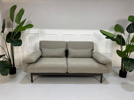 Rolf Benz Plura Stof Grijs Designer Sofa Slaapbank Functie