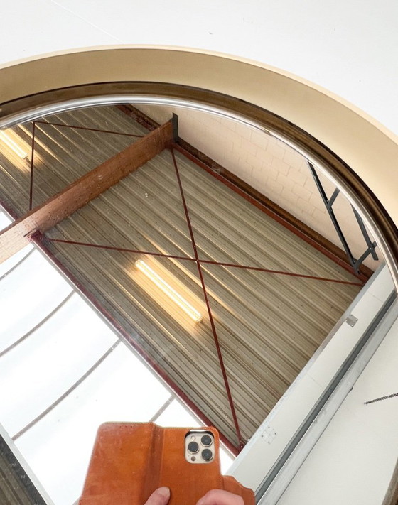 Image 1 of Rond verlichte A41 designspiegel van Allibert, 1970's