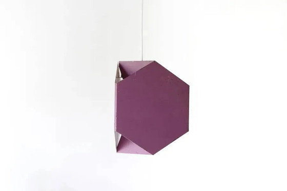 Purple Seks-Tre pendant lamp by Ole Panton for Lyfa, 1960s – Metal, Scandinavian (photo 3 of 6)