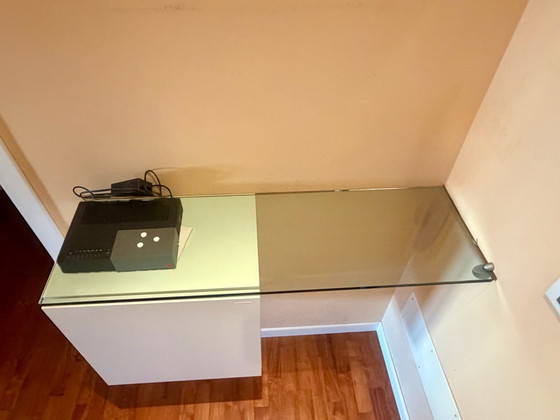 Mobiletto ingresso bianco in vetro – Armadi contenitori, Legno (photo 2 of 5)