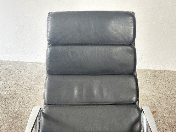 Fauteuil EA 222 Aluminium Group de Charles et Ray Eames, années 1980 – Vitra, Leather (photo 17 of 18)