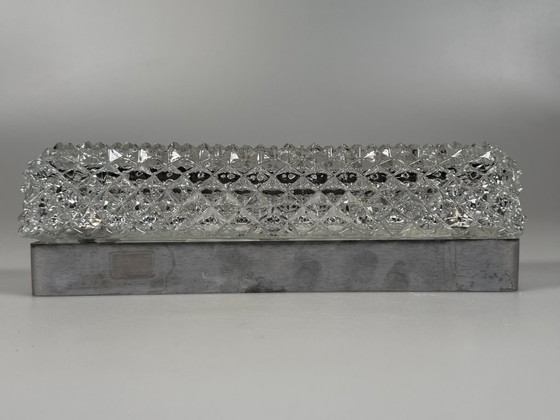 Image 1 of 60er 70er Jahre Wandlampe Wandleuchte von Glashütte Limburg Germany Space Age